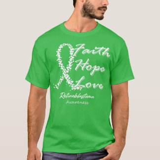 T-shirt Rétinoblastoma Sensibilisation Foi Espoir Amour Da