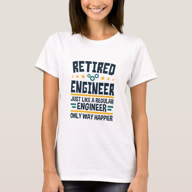 T-shirt Retired Engineer (Devant)