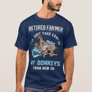 T-shirt Retired Farmer Farm Animal Retirement Sleeping Fun