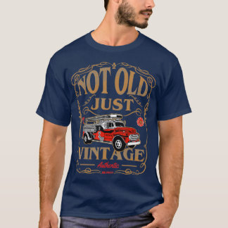 T-shirt Retired Firefighter  Gift For Old Fireman Fire