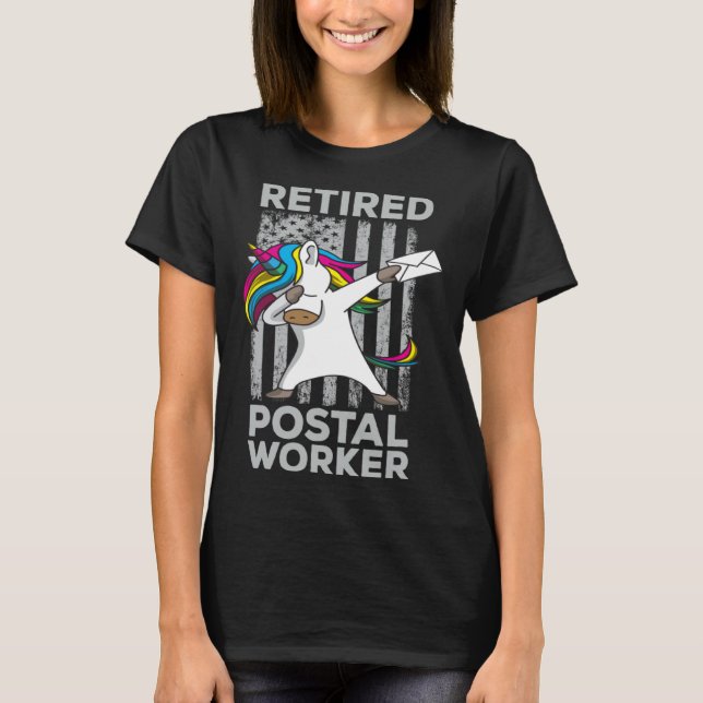 T-shirt Retired Postal Worker Pride Mailman Retirement (Devant)