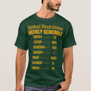 T-shirt Retired Truck Driver Trucker Retirement2438
