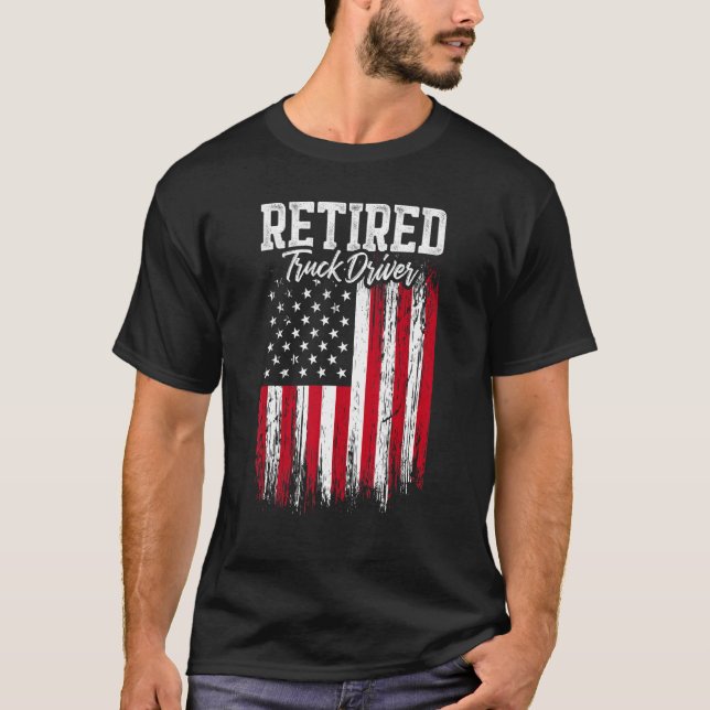 T-shirt Retired Truck Driver Trucker Retirement 1 (Devant)