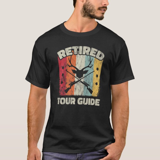 T-shirt Retirement Retired Tour Guide (Devant)
