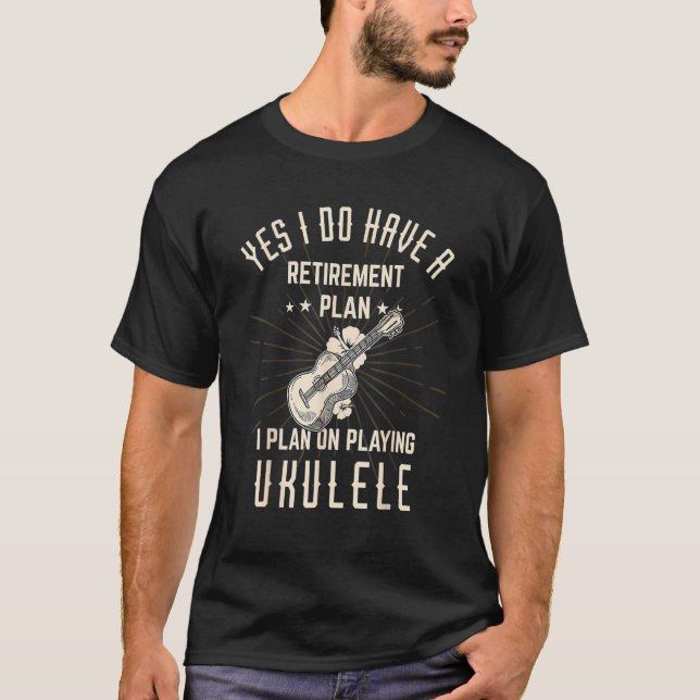 T-shirt Retirement Ukulele For Retired Ukulele Player (Devant)