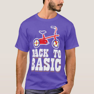 T-shirt Retour à Basic tricycle cadeau anniversaire