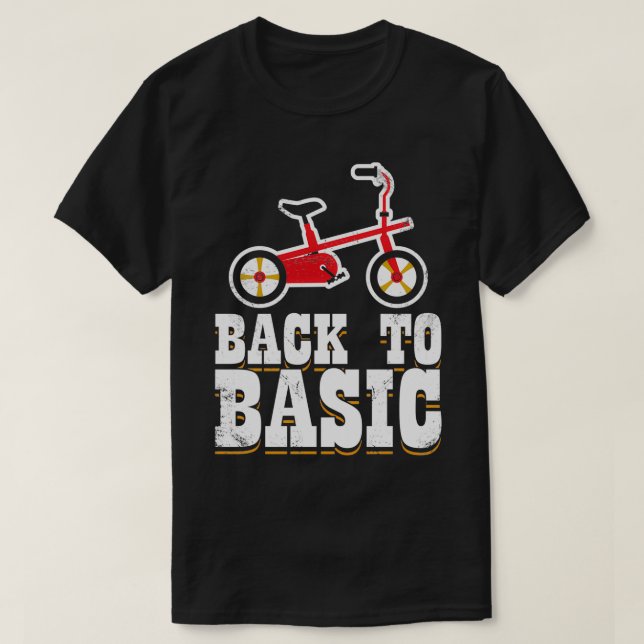 T-shirt Retour à Basic tricycle cadeau anniversaire 2 (Design devant)