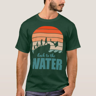 T-shirt Retour À L'Eau Plongeur Évolution Océan