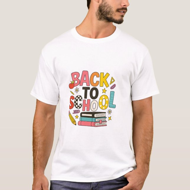 T-shirt retour à l'école (Devant)