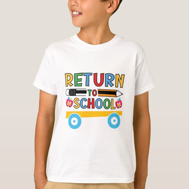 T-shirt Retour à l'école (Devant)