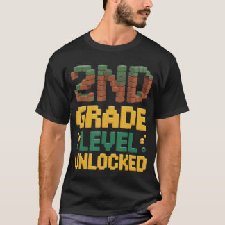 T-shirt Retour à l'école 2e année Garçons Gamer Premier jo