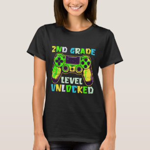 T-shirt Retour à l'école 2e année garçons joueur premier j