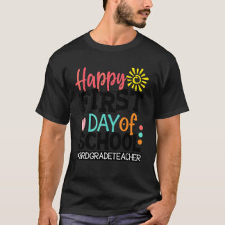 T-shirt Retour à l'école 3e troisième année pour les ensei