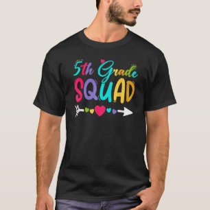 T-shirt Retour À L'École 5E Année Escadron Joyeux Premier