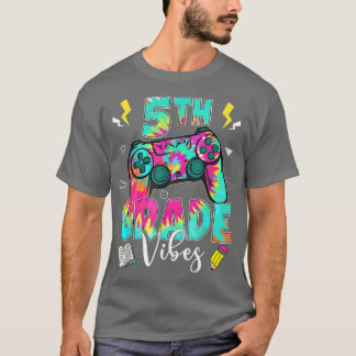 T-shirt Retour à l'école 5e année Vibes Vidéo Professeur d