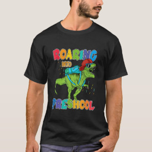 T-shirt Retour À L'École À L'École Préscolaire Trex Dinosa