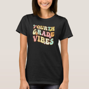 T-shirt Retour à l'école ambiance quatrième année élève en