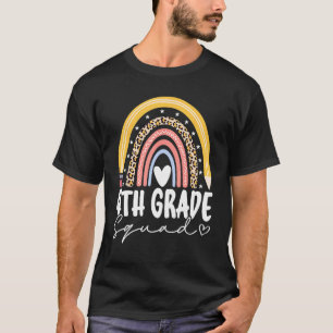 T-shirt Retour À L'École Arc-en-Ciel 4e Classe