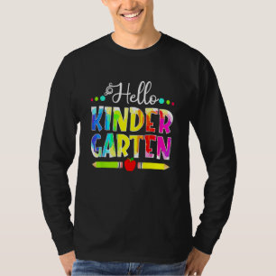 T-shirt Retour à l'école Bonjour maternelle filles garçons