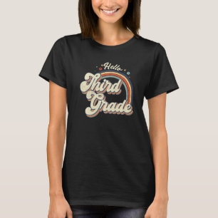 T-shirt Retour à l'école Bonjour troisième année 3ème Arc-