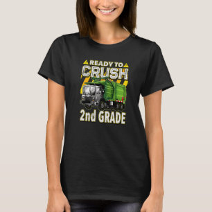 T-shirt Retour À L'École Camion À Déchets Prêt À Écraser 2