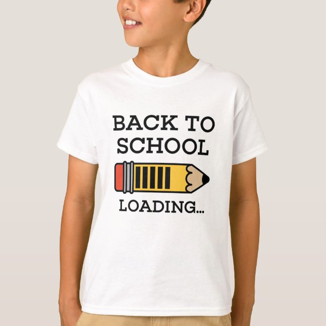 T-shirt Retour À L'École Chargement (Devant)