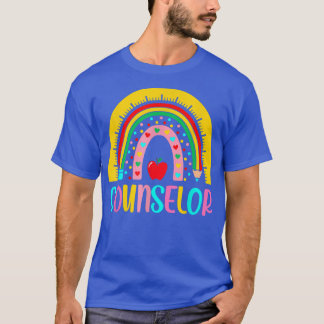 T-shirt Retour À L'École Conseiller Leopard Rainbow 