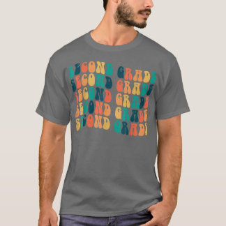 T-shirt Retour à l'école Deuxième année 2e année Premier j