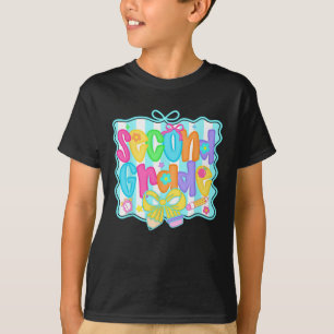 T-shirt Retour à l'école en deuxième année Coquette Tea