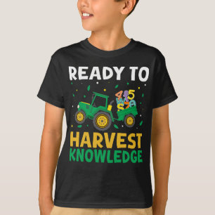 T-shirt Retour à l'école Enseignant Agriculture Tracteur F