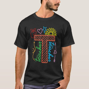 T-shirt Retour à l'école Enseignant Maternelle Pré-Materne