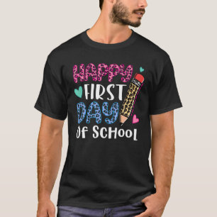 T-shirt Retour À L'École Enseignants Enfants Joyeux Premie