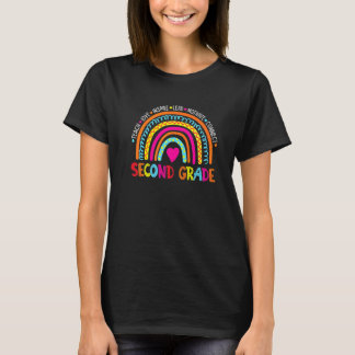 T-shirt Retour à l'école Enseigner l'amour Inspirer 2e Deu