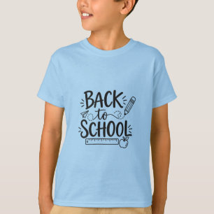 T-shirt Retour à l'école Fournitures scolaires minimales R