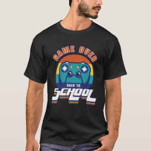 T-shirt Retour à l'école Game Over Enseignant Élève Vidéo