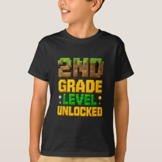 T-shirt Retour à l'école garçon 2e année joueur premier jo