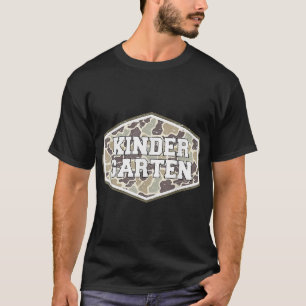 T-shirt Retour À L'École Garçons Vieux Camo Maternelle