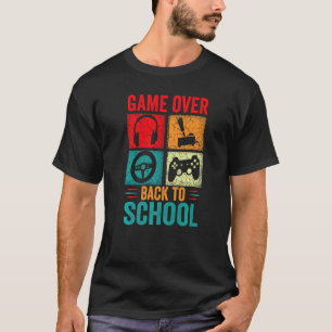 T-shirt Retour à l'école Jeu sur le contrôle de l'élève en