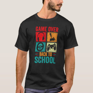 T-shirt Retour à l'école Jeu sur le contrôle de l'élève en