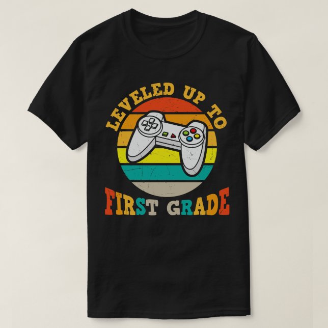 T-shirt Retour à l'école jusqu'à la première année (Design devant)