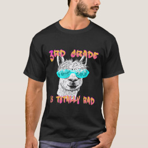 T-shirt Retour à l'école Lama 3e année Professeur 1er