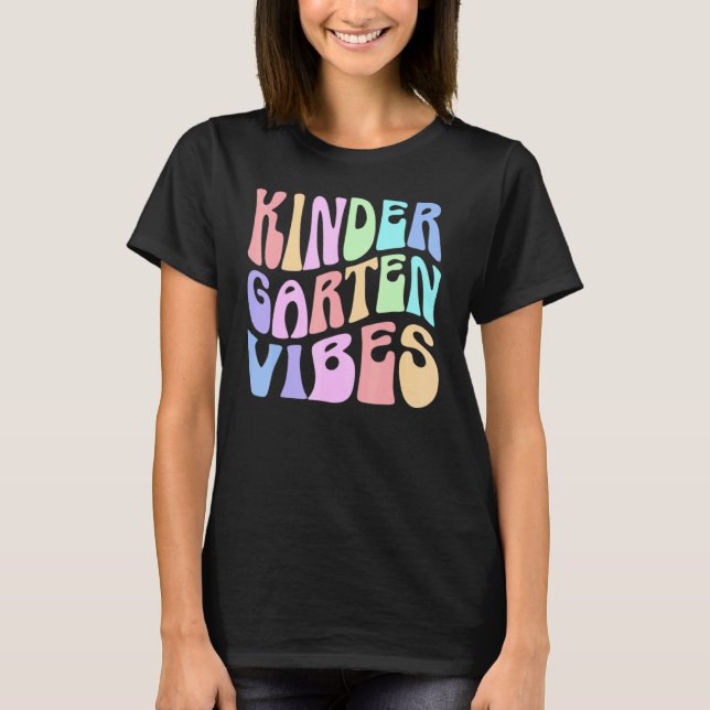T-shirt Retour à l'école maternelle Vibes Premier jour Tea (Devant)