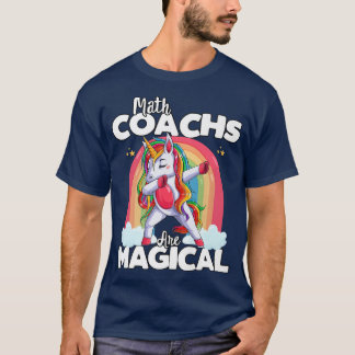 T-shirt Retour à l'école Math Coach Squad Unicorn Magique 