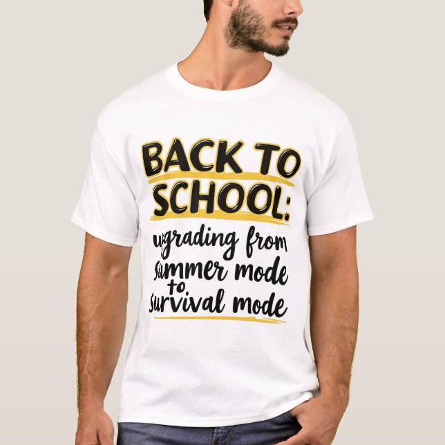 T-shirt Retour à l'école : mise à niveau (Devant)