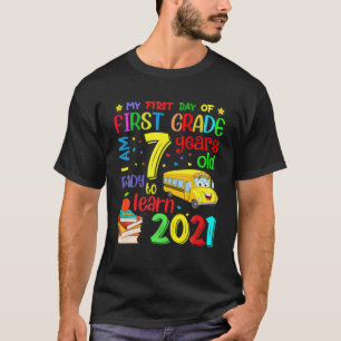 T-shirt Retour À L'École Mon Premier Jour De Première Anné