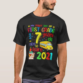 T-shirt Retour À L'École Mon Premier Jour De Première Anné