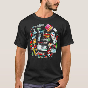 T-shirt Retour À L'École Objet Réaliste