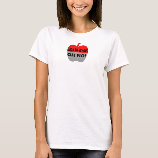 T-shirt Retour À L'École Oh Non (Devant)