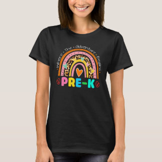 T-shirt Retour à l'école où l'aventure commence Arc-en-cie