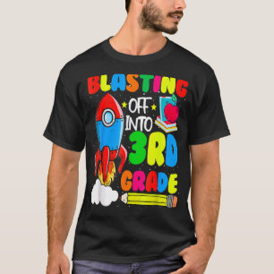 T-shirt Retour À L'École Pour La 3E Année